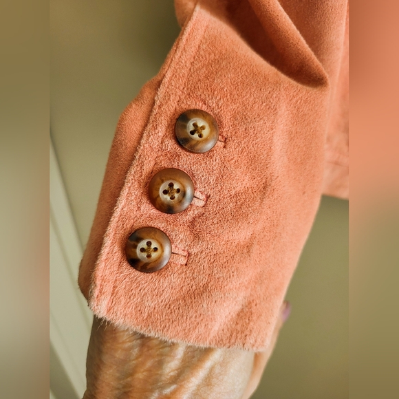 Vintage Charter Club Suede Blazer – Blush Rose Pink - Picture 5 of 9